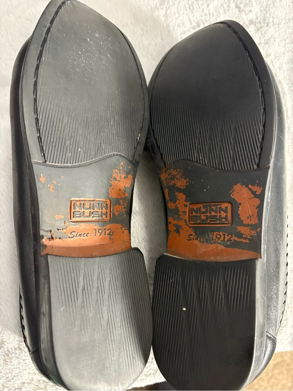 Nunn Bush Black Leather Tassel Kiltie Loafers